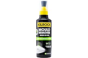 KILROCKYOICN LTH Kilrock Mould Remover Brush-On Gel 250ml - Eliminates Mould & Mildew - Accurately Target Areas of Mould Growth - For use in Baths, Showers, Corners, Edges, Grout Lines