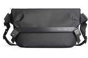 MARK RYDEN bolsa de mensajero bolsa de hombro de lona bolsa de estudiante bolsa de ordenador portátil de 11 "pad bolsa de mensajero bolsa de los hombres estudiantes universitarios negro