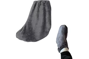 FYEARFLY Gips Socken, Gipssockenabdeckung für Fuß, Warmer Gipsstrumpf, Warmer Gipsstrumpf aus Flanell verstellbar waschbar schützender Gips Sockenüberzug für kaltes Wetter