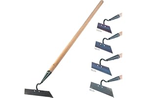 KADAX - Azada de jardín para aflojar, airear y jocar el suelo, para jardín, hoja de metal, accesorios de jardín, malas hierbas para eliminar malas hierbas, grubber