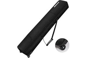DAUSROOB Snowboard Bag with Wheels Premium 1680D- Oxford Padded Ski Bag Waterproof Travel Bag for Flying, All-Terrain Ski Snowboardbag(164cm)
