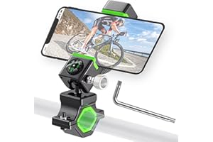 CHUAINXIN Handyhalter Fahrrad Antishake, Fahrrad Handyhalterung mit 360° Drehbare, Handy Fahrradhalterung, Handy Halterung Motorrad Scooter, Universal für Fahrradlenker 16-32mm Halterungen für 4"-7" Smartphone