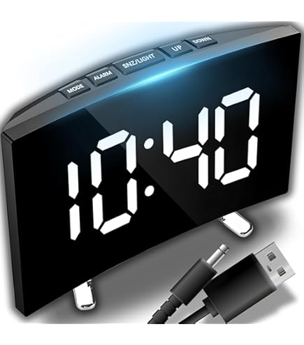 Digitaler LED Wecker Mit Temperatur & Datum - Schlummerfunktion & 3 Helligkeitsstufen