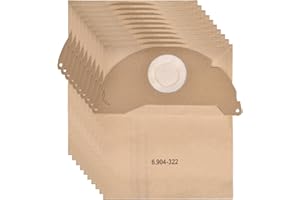 ECNAKA WD2 Staubbeutel für Karcher 6.904-322.0 10 Stück Staubsaugerbeutel für Kärcher WD2 Premium Beutel Filtertüten MV2 WD 2.200 bis WD 2.550 Filterbeutel A2004 A2054 Papierfilterbeutel Staubsaugertüten
