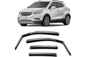 CLIM ART en Canal Deflectores de Aire para/Compatible con Opel Mokka 2012-2020 - Deflectors Ventanilla - Accesorios Coche - Derivabrisas - Deflectores de Viento - Cortavientos Ventana Coche -4ud