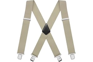 FACATH Bretelles pour homme en forme de X, 5 cm de large