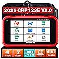 Launch CRP123E V2.0 OBD2 Diagnostic Tool Car Code Reader for Engine, ABS, SRS, Automatic Transmission, 7 Resets: ABS Bleeding/Oil/SAS/Throttle/DPF/EPB/Battery Reset, Lifetime Upgrade, FCA
