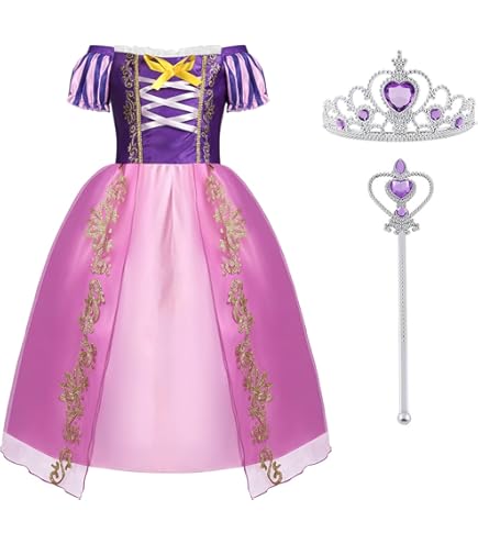 Rapunzel jurk - Rapunzel - Prinsessenjurk - Verkleedkleding
