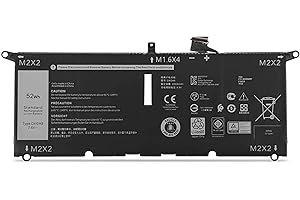 AUZNQEV AKKEE DXGH8 Laptop Battery Compatible with Dell XPS 13 9370 9380 Inspiron 13 7390 7391 2-in-1 5390 5391 7490 Series H754V 0H754V G8VCF P82G 7.6V 52Wh 6500mAh 4-Cell