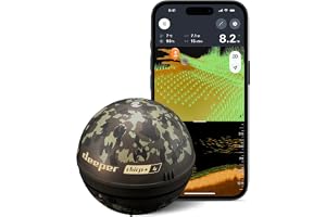 Deeper CHIRP+ 4 AI-styrd Kastbar Fiskfinnare med GPS – Bärbar Sonar för Båt, Is & Strandfiske, 2D/3D Kartläggning via App