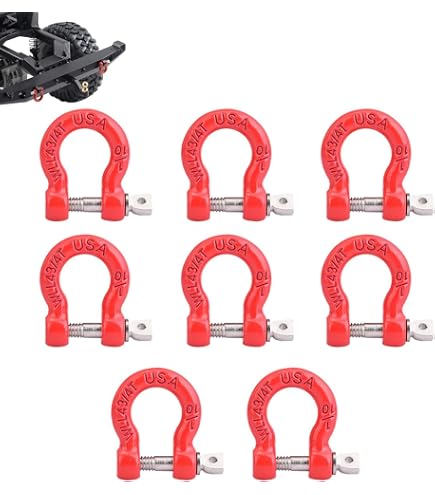 Accessoires de chaîne de crochet de remorquage en métal pour voiture RC, pour modèle 1:10, pour Axial SCX10 90046 AXI03007 Redcat MST  26