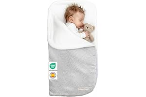 MIMUSELINA Sacco Nanna Invernale 0-6 Mesi Universale | Per Passeggino, Culla e Ovetto | Copertina Neonato Invernale Cotone Morbido e Caldo | 2 in 1: Sacco 92x46 cm o Coperta 92x92 cm