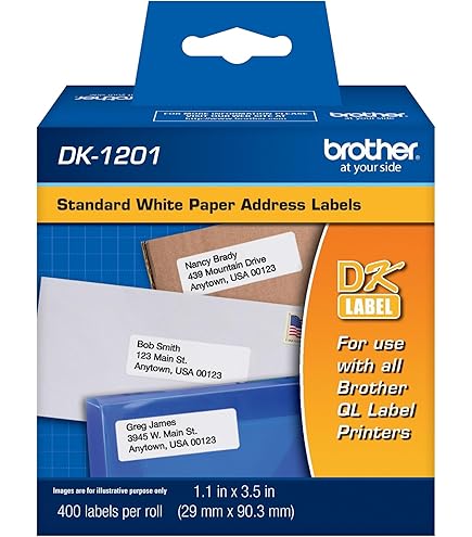 Brother DK-11201 29X90mm Standard Address Label : Amazon.in