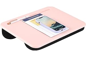 LAPGEAR Compact Lap Desk - Rose Quartz - Fits up to 15 Inch Laptops - Style No. 43104