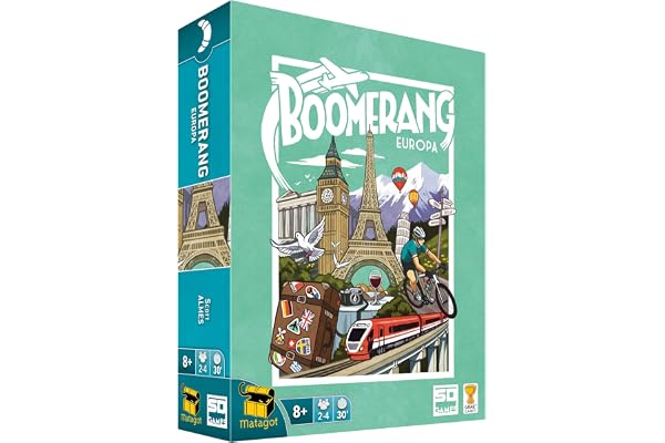 SD Games - Boomerang Europe : Travel and Countries Jeu de Cartes - Papier 13 x 18 x 4 cm