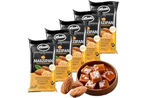 ‎LEMKE - FEINES BERLINER MARZIPAN SEIT 1902 Lemke Salty Caramel Marzipan 5 x 200g/ Salzkaramell-Marzipan mit Mandelstückchen-Backmarzipan