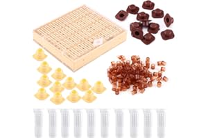 Walfront Beekeeping Complete Queen Rearing Kit Cups Box Cell Bar Blocks Caps Hair Roller Cages Bee Keeper Tool Set