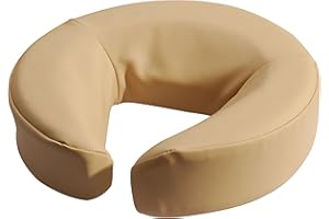 MASTER MASSAGE Master - Cuscino per massaggio viso in giù per viso, cuscino per massaggi e poltrone, supporto per poggiatesta, colore: crema