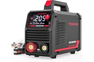 YESWELDER 205Amp ARC Soldador 230V MMA/Lift TIG Soldador Portátil, Gran Pantalla LED Digital Inverter IGBT Soldar con Arranque en Caliente de la Fuerza del Arco, Anti-Stick
