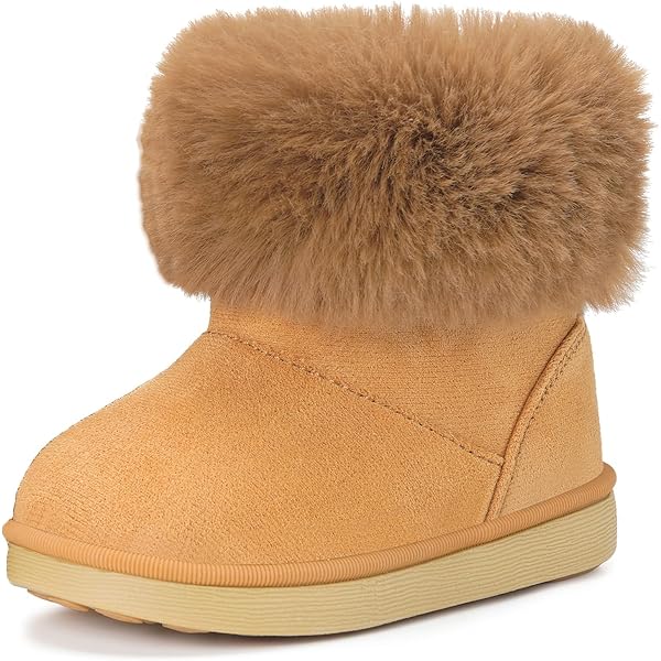 Stivali Invernali Per Bambine Con Fiocco – Pelle Sintetica, Suola In Gomma, Tacco Piatto – Caldi, Alla Moda, Per Gioco E Uso Quotidiano