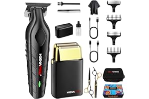 HIENA PRO Professionale Hair Clipper Rasoio Elettrico Foil Shavers Kit per Uomini Regola Barba Elettrico Uomo Trimmer Set Capelli a Regolabarba Uomo