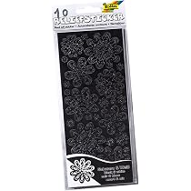 Folia 1215 - Adesivi In Rilievo Anno Tutto, 10 Fogli 24x10 Cm, Nero/Bianco