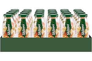 Zuegg Skipper Bar Succo di Frutta Gusto Ace Senza Zuccheri Aggiunti, Linea Bar in Bottiglietta di Vetro - Bevanda a base di Frutta e Verdura con Arancia, Carota, Limone (200ml x 24 Pezzi)