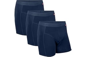 DANISH ENDURANCE Calzoncillos Hombre Boxer Algodón Orgánico, Ropa Interior Suave Sin Etiquetas, 3 o 6 Pack
