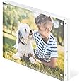 Scribble Direct 7 x 5 Inch Acrylic Photo Frame/Block, Free Standing, Use Horizontally or Vertically