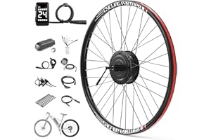 Varstrom 36V 250W Rear E-Bike Conversion Kit : Universal Fit for 26" Wheel, Includes Rear Cassette Hub Motor with Rim, DZ40 Display, PAS Sensor & Controller for City & Mountain Bikes