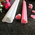 Echodo Heart Tube Column Silicone Soap Mold Embed Soap Making Supplies Tool Heart Shape Candle Mold Set Soap Mould
