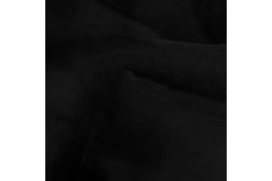 DISCOVER LIFESTYLE & FASHION FABRICS Crystal Organza Voile Sheer Fabric Material Crafts Curtains Costumes Dress Making Bridal Wedding Backdrops Decorations Displays Draping Furnishing | 59" - 150 cm Wide | Sold per Metre (Black)