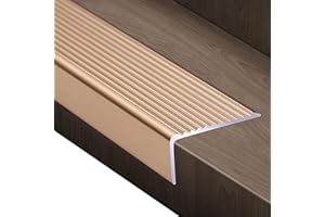 LIYI929GP Nez De Marche Escalier, Nez De Marche Profilé D'escalier, Largeur 30 50 70 100mm, Baguette Angle Aluminium Barre De Seuil Multiniveau Antidérapant, Pour Bords D'escalier Extérieurs/Intérieurs