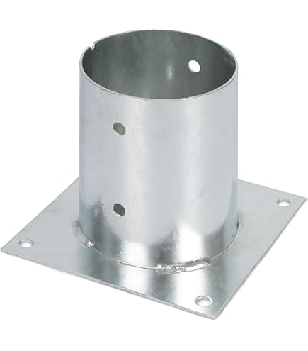 VINGO 8x Ancoraggi H Supporto Palo 81x600mm Piede Palo H Ancoraggio Staffa Palo Ancoraggio Palo 85743193 - Foto 9