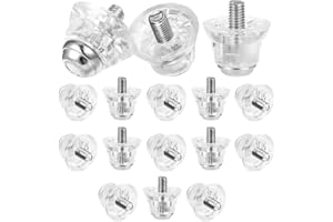 UICCVOKK 16 Stück Fußballstollen, Schraubstollen, Ersatzstollen für Fußballschuhe, Ersatzstollen mit Metallkopf, 2 Größen,12,2mm und 15,2mm, M5 Gewinde Fußballstollen für Nike Fußballschuhe