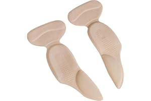 Haofy Fersenpolster Gel mit Bogenstütze, Selbstklebend Fersenhalter Rutschfest Schuh Fersenschutz zur Vermeidung Blasen Verrutschen Abrieb, 2 PCs Einlegesohlen Pumps Fersenpolster für zu Große Schuhe