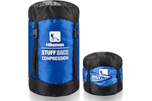 HIKEMAN Sac de compression pour sac de couchage – Sac de compression léger, résistant à l'eau, sac de couchage pour camping, randonnée, voyage