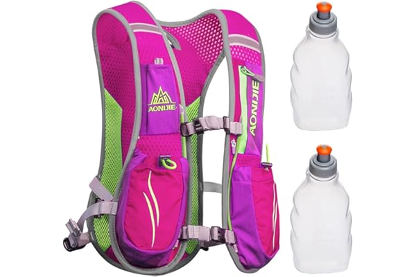 Geila Sac à Dos d'hydratation, Gilet d'hydratation Extérieur Sentier de Course à Pied Course de marathoniens Sac à Dos léger pour Hommes et Femmes