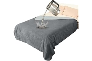 PAWSEE Pawsse Coperta Impermeabile per Cani, Coperta Sherpa per Cuccioli di Gatto per Divano Letto, Fodera Protettiva Lavabile per Mobili, 203x229cm