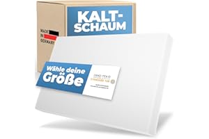 saarschaum • Kaltschaumplatte Schaumstoffplatte • Wähle Raumgewicht und Stärke • HR 4045 40x200x2cm • Polster Auflage Matratze Schaumstoff • Meterware