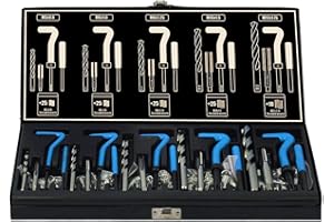 Sheets 131 pièces Intérieur I Réparation des filetages I M5-M6-M8-M10-M12 I Maintenance comme Helicoil