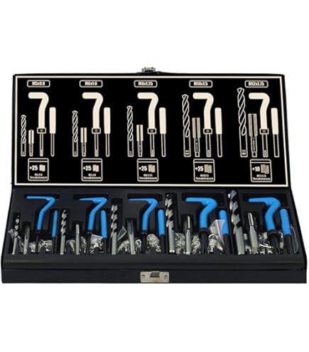 Kit Riparazione Filetti V-Coil 12mm X 1,5 - Incluso Trapano E Inserti In Acciaio Inox | Per Riparazioni Durevoli - Foto 5