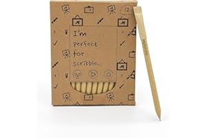 I’M PERFECT FOR SCRIBBLE – Bolígrafos Ecológicos (Paquete de 12), De Tinta Negro, Artículos de Papelería Sostenibles, para la Oficina o la Escuela, Árbol Plantado, de EPLANITA