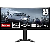 Lenovo G34w-30 | 34 Inch QHD Gaming Monitor | 3440x1440 | 165Hz | 350 nits | 0.5ms Response Time | HDMI | DisplayPort | AMD F