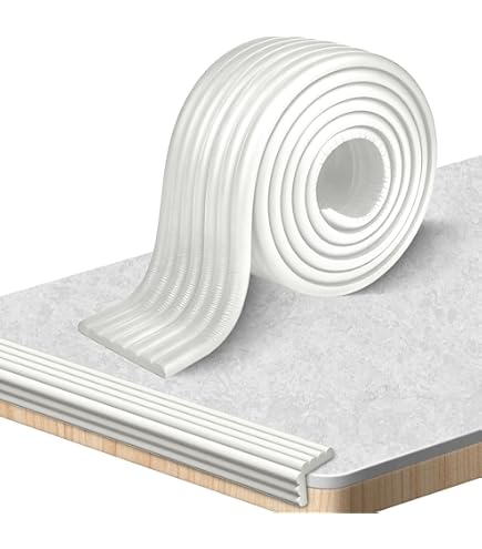 Protection Angles Autocollante 5 M - Mousse Épaisse Pour Coins De Meubles - Blanc - Sécurité Enfants