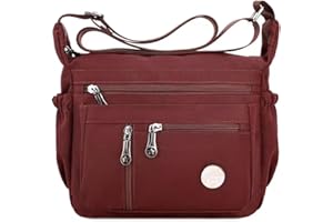 HERCMNOY Women Crossbody Bags Shoulder Bag Handbag Multiple Pockets Bag Nylon Messenger Purses