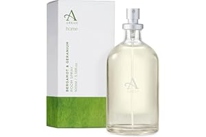 Arran Sense of Scotland Bergamot & Geranium Home Scented Room Spray Mist Air Freshener (100ml) Tender Green Bergamot & Citrus Intertwined with Natural Warm Geranium