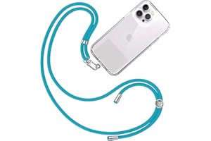 TBOC Cordon Collier Laniere Portable [Turquoise] - Sangle Accrocher Coque Cou pour Pochette Telephone - Accessoire Bandouliere Attache Porte Etui Avec Lanyard Femme Homme Protection Integrale