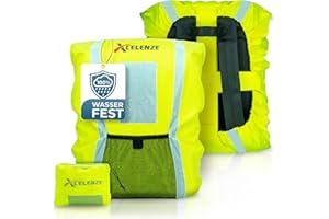 ‎XCELENZE Xcelenze - Regenschutz Rucksack 100% wasserdicht | Reflektoren Rucksack Regenschutz Schulranzen | Regenhülle Rucksack, Ranzen Regenschutz