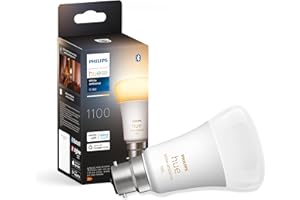 Philips Hue White Ambiance Single Smart Bulb LED [B22 Bayonet Cap] - 1100 Lumens (75W Equivalent). Works with Alexa, Google Assistant and Apple Homekit
